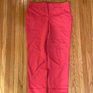 Express editor pink cropped pants. Size 4R